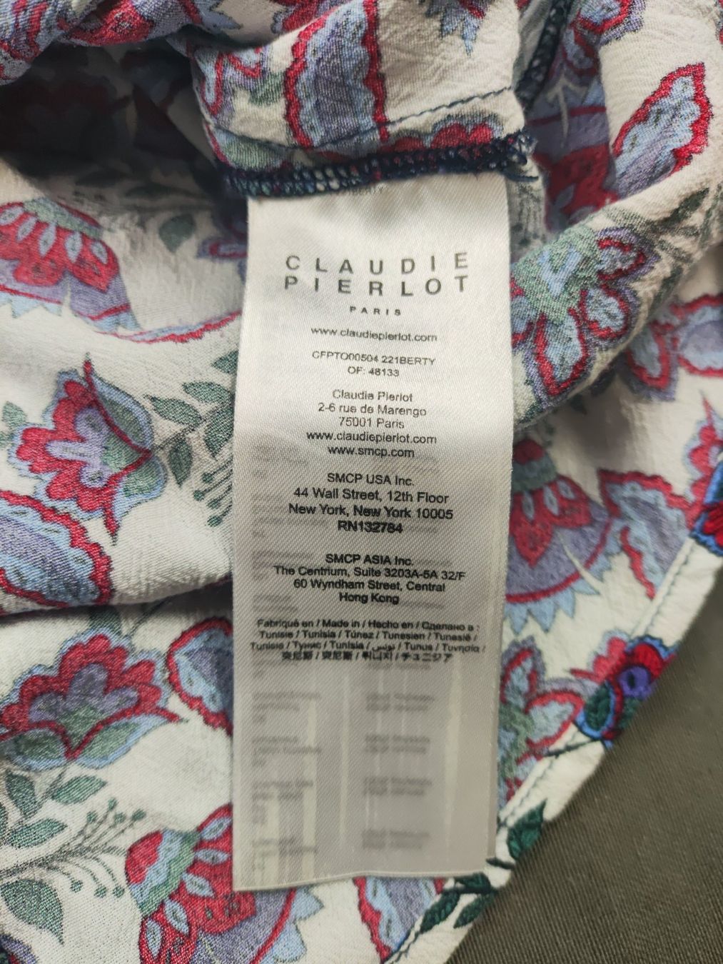 Claudie Pierlot Camicette: CLAUDIE PIERLOT | blouse fluide multicolore ample bohème | S – Usato da Bonfol venduto da Elise.Str 9