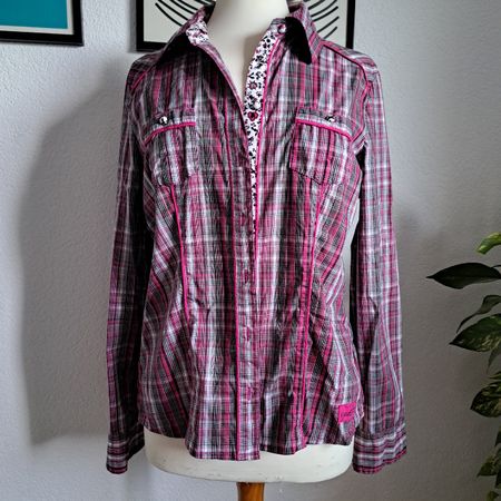 Street One Karohemd pink Grösse S guter Zustand