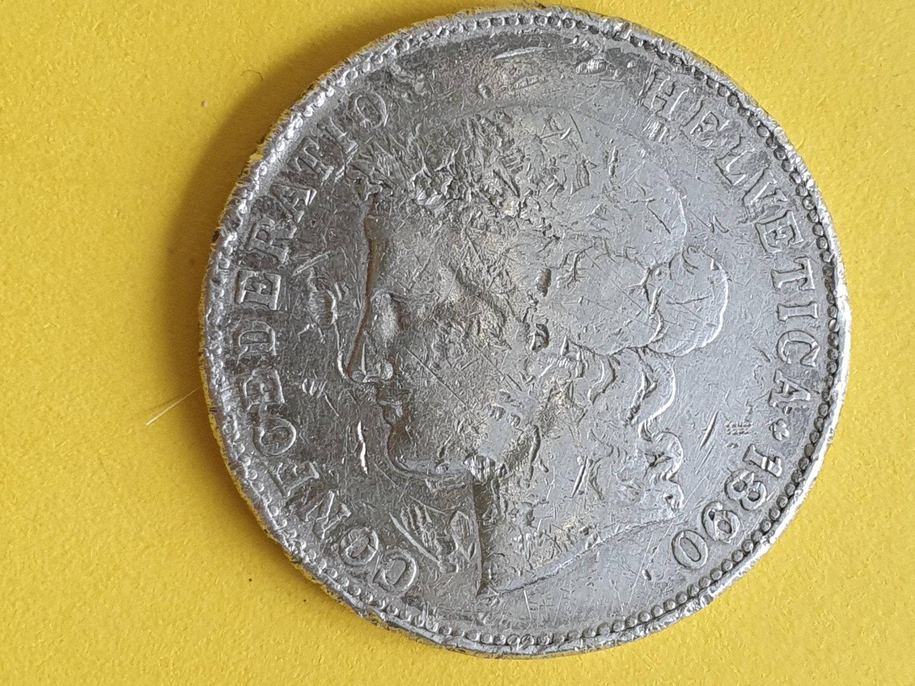 Tutti le monete: 5 Franken 1890   Silber ( Poste > A+) – Usato da luzern venduto da Jrouge