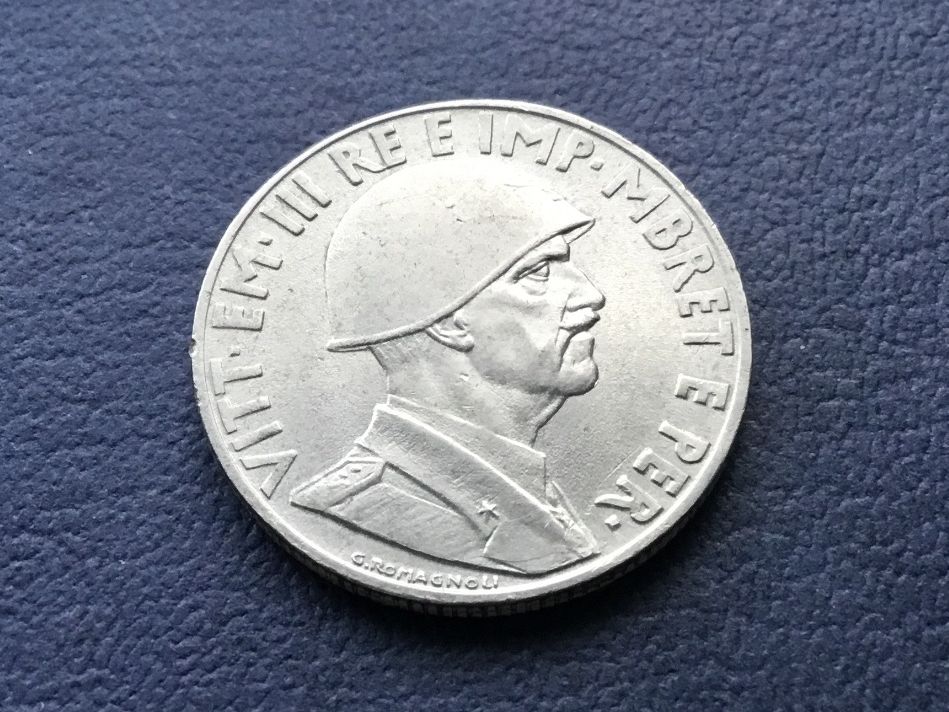 Tutti le monete: 1 LEK Albania 1939 XVIII – Usato da St. Margrethen SG venduto da alfapeugeot10 1