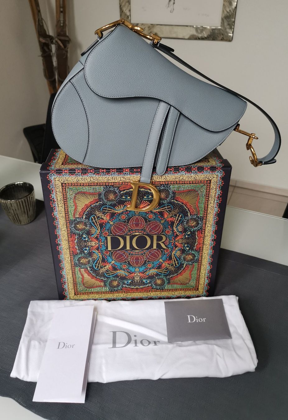 Dior Borse da donna: Dior Medium Saddle Bag full set – Usato da Fehraltorf venduto da freeform2020