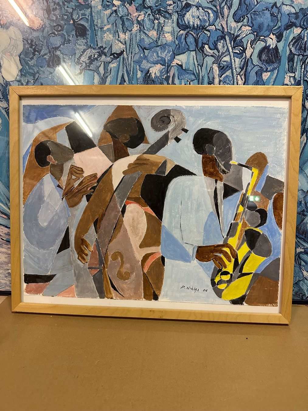 Gemälde: Tableau Jazz Abstrait, signé P. Niklas, année 2006. – Gebraucht aus Lausanne von artnouveau04