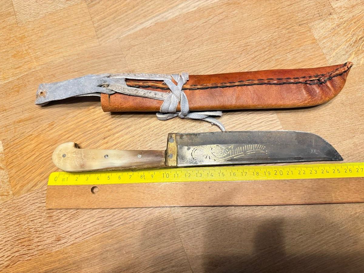 Accessori: Altes Messer mit Horn-Griff Jagdmesser – Usato da Goldach venduto da Messerguru 9