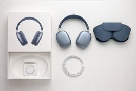AirPods Max Blau - Neuwertig - Komplettset