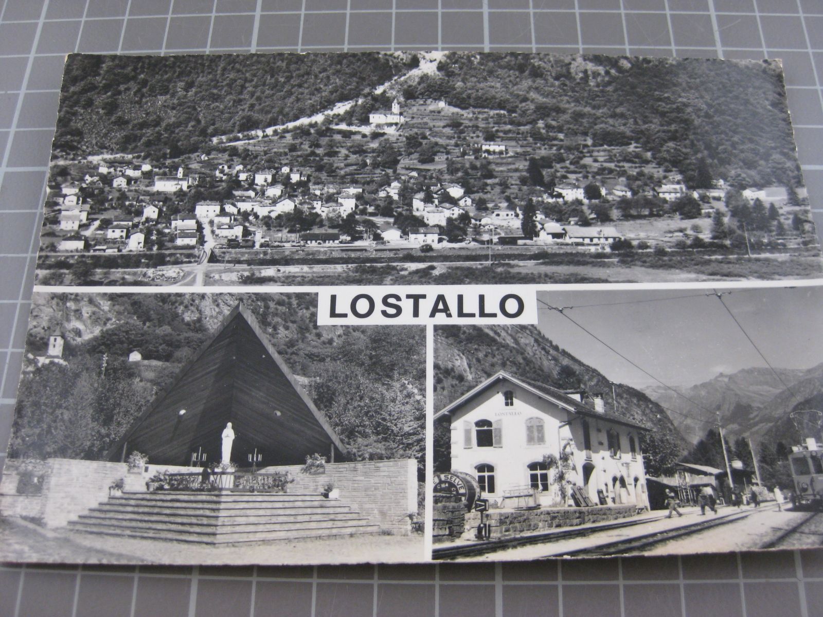 Ansichtskarten: AK Lostallo mit Bahn – Gebraucht aus Malters von Marosko