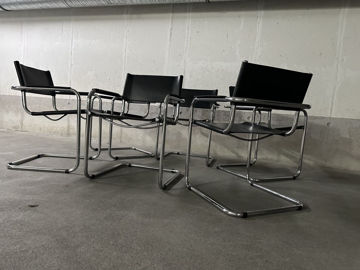 Stühle: 6xFreischwingerstühle Leder  – Gebraucht aus Niederurnen von KEVIN078