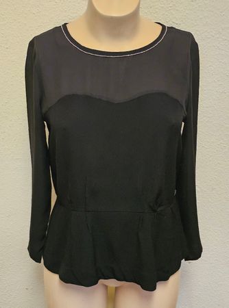 Pepe Jeans London Damenbluse DARWEN – Schwarz – Gr. M – Sehr