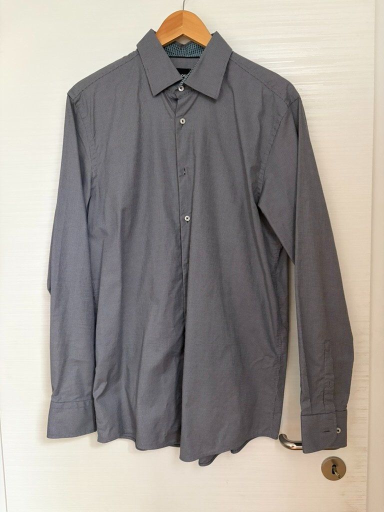 Hugo Boss Hemden: Herren Hemd Boss grau Sharp Fit Grösse L – Neu (gemäss Beschreibung) aus Unterägeri von sam_g6ng