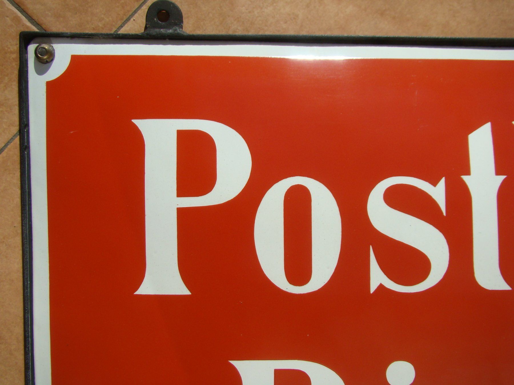 Insegne: Emailschild PTT Post Postbureau Riedern ( Kanton Glarus) alt – Usato da Walzenhausen venduto da Vanquish711 2