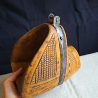 Versand möglich! Steigbügel Holz, Schnitzereien, Südamerika