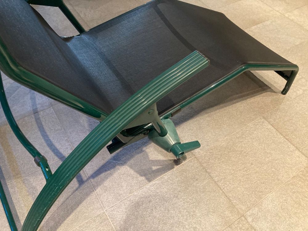 Kettler Bäderliege "Tampa", Liegefläche schwarz, Rahmen grün Kaufen