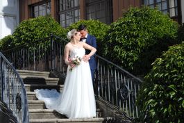 Hochzeitskleid mit Jacke