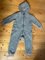 Fast neu: Pure Pure Wollfleece Anzug / Overall grau 92