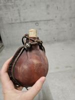 Reproduktion mittelalterlichen Vintage-Lederfeldflasche
