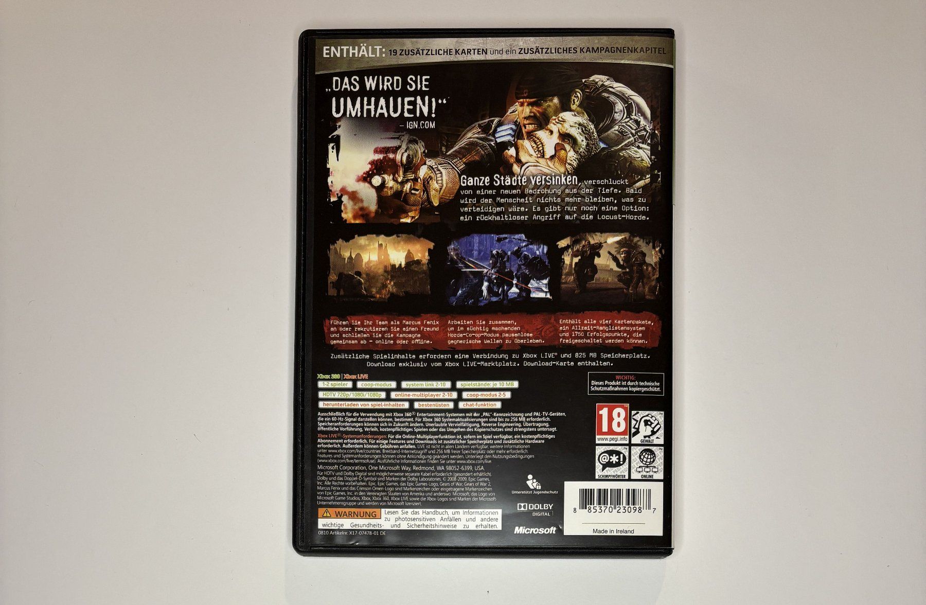 Giochi: XBOX 360 - Gears of War 2 – Usato da Allschwil venduto da Bullach 2