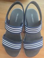 Helvesko Sandalen Grösse 39 blau gestreift 