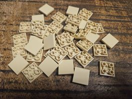 lego 11203 lot de 40 pièces Tan Tile, Modified 2 x 2