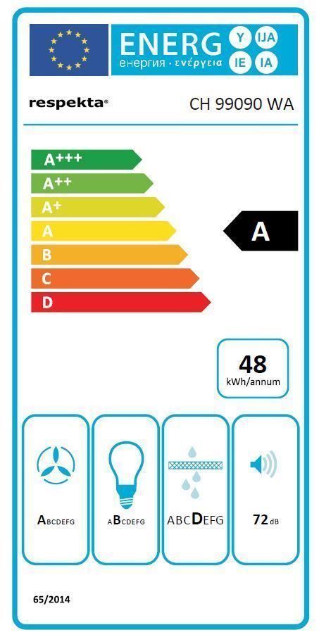 Cappe di aspirazione: 858 Dunstabzugshaube 90 cm weiss LED – Nuovo e nell'imballaggio originale da Wallenwil venduto da toesstalvertrieb 5