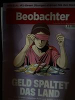 Beobachter Magazin Ausgabe 9 2024 Geld spaltet das Land