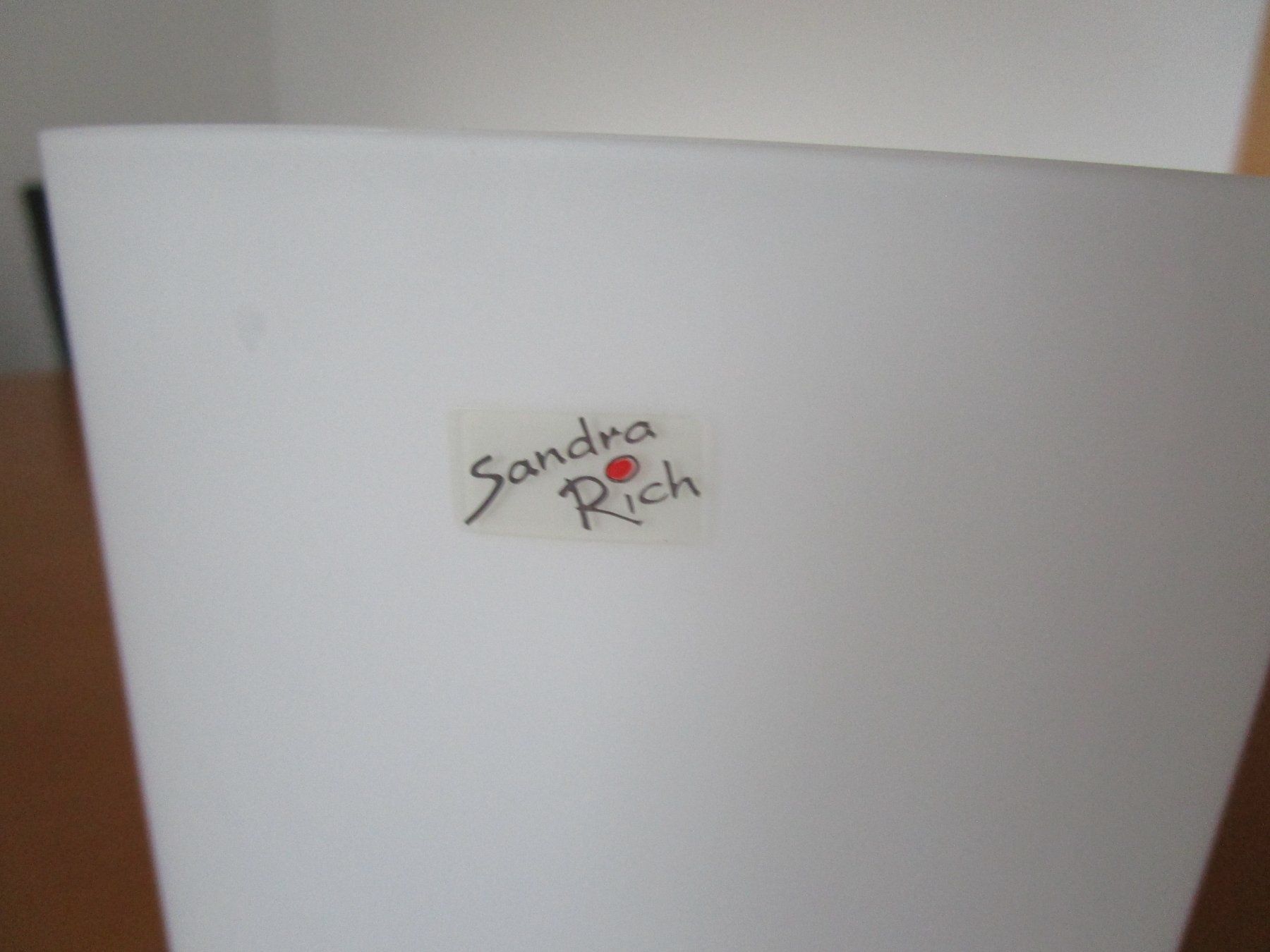 Vasen & Gefässe: weisse Glasvase Design von Sandra Rich – Gebraucht aus Ursenbach von Trasse 1