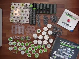 GraviTrax Kugelbahn Set + Buch mit viele Erweiterungen