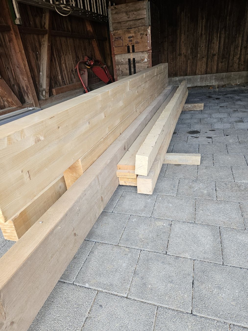 Articoli in legno: Holzbalken – Nuovo (secondo la descrizione) da Egnach venduto da John6030 4
