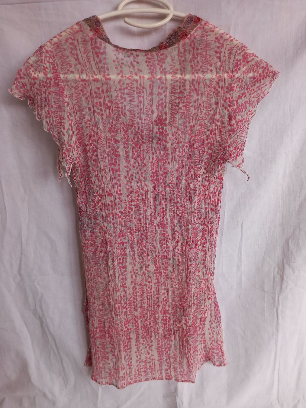 Tuniche: Tunique en soie transparente rose Taille 36 – Nuovo (secondo la descrizione) da Faoug venduto da per_kp6r 1
