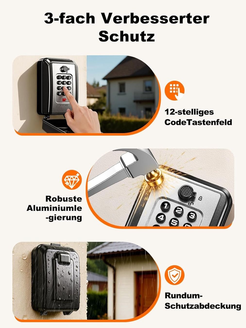 Tresor: Schlüsseltresor mit Zahlencode Schlüsselsafe Outdoor – Neu und originalverpackt aus Neuhausen von apo_zn9s 3