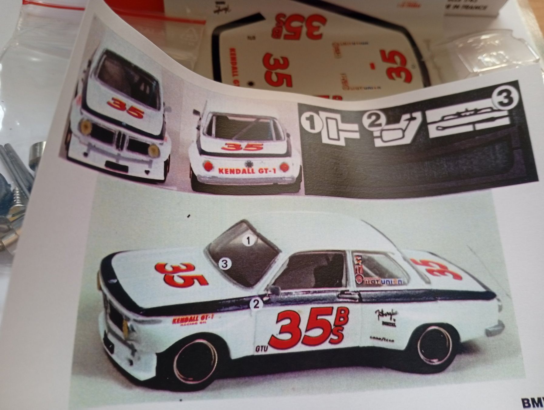 BMW Modellini d'auto: Kit 1/43 BMW 1600 IMSA 1967 – Nuovo e nell'imballaggio originale da Alle venduto da Rissor