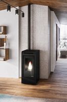 STUFA A PELLET CANALIZZATA - EVA CALOR ROSA 11 Kw - NUOVA!