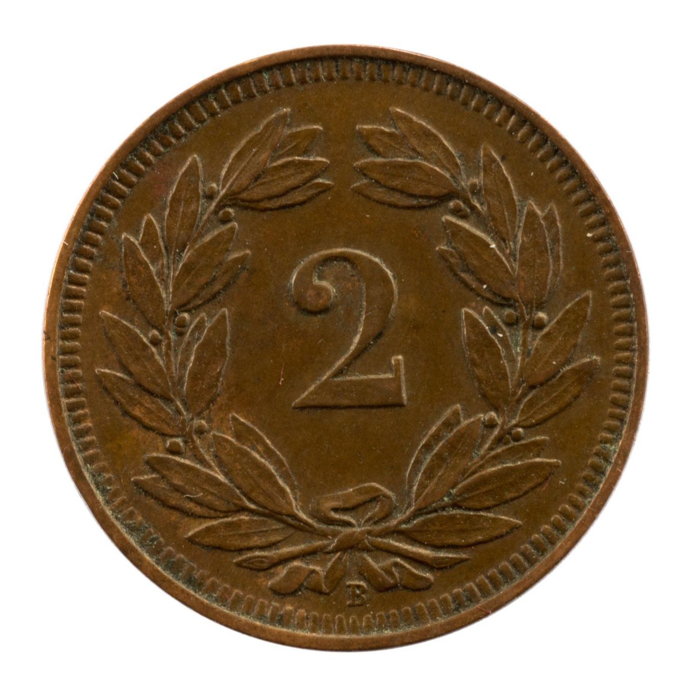 Tutti le monete: Schweiz / Suisse - 2 Rappen - 1914 – Usato da Rotkreuz venduto da Swiss-Coins 1