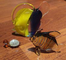 3-teiliges Set Glasfiguren