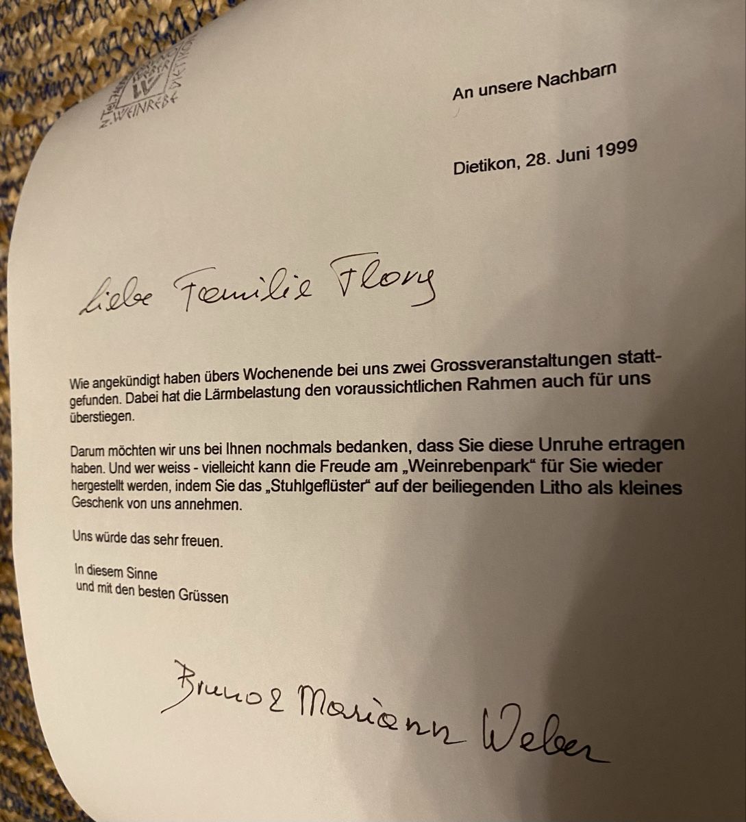 Foto & Immagini: Bruno Weber -  Weinrebenpark Dietikon, handsigniert – Usato da Killwangen venduto da BeautysAndEmmas 2