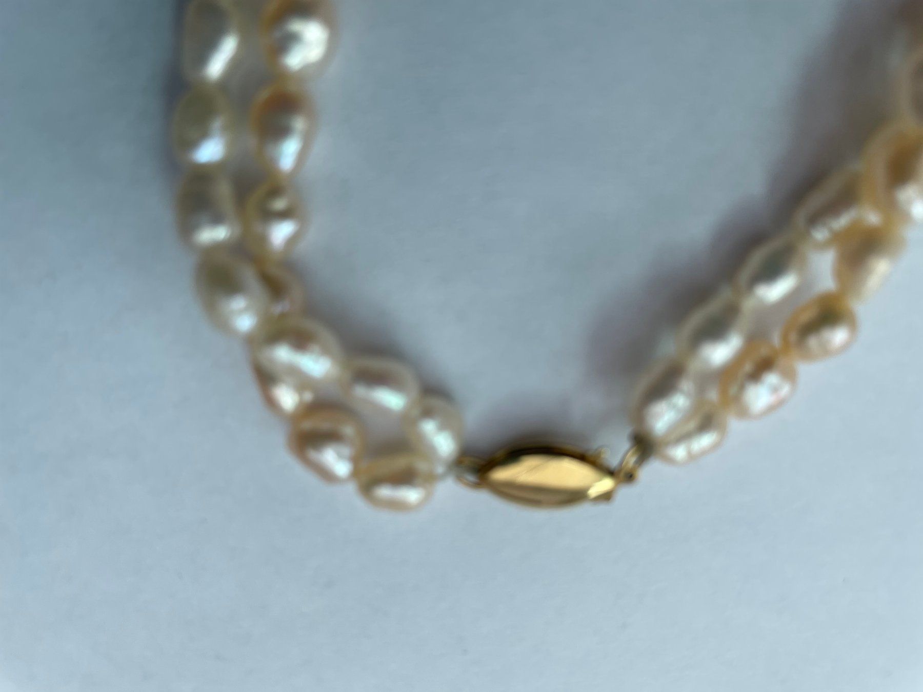 Ketten: Süsswasserperlen-Kette mit 14 Karat Goldverschluss – Gebraucht aus Schnaus von sueg01 3