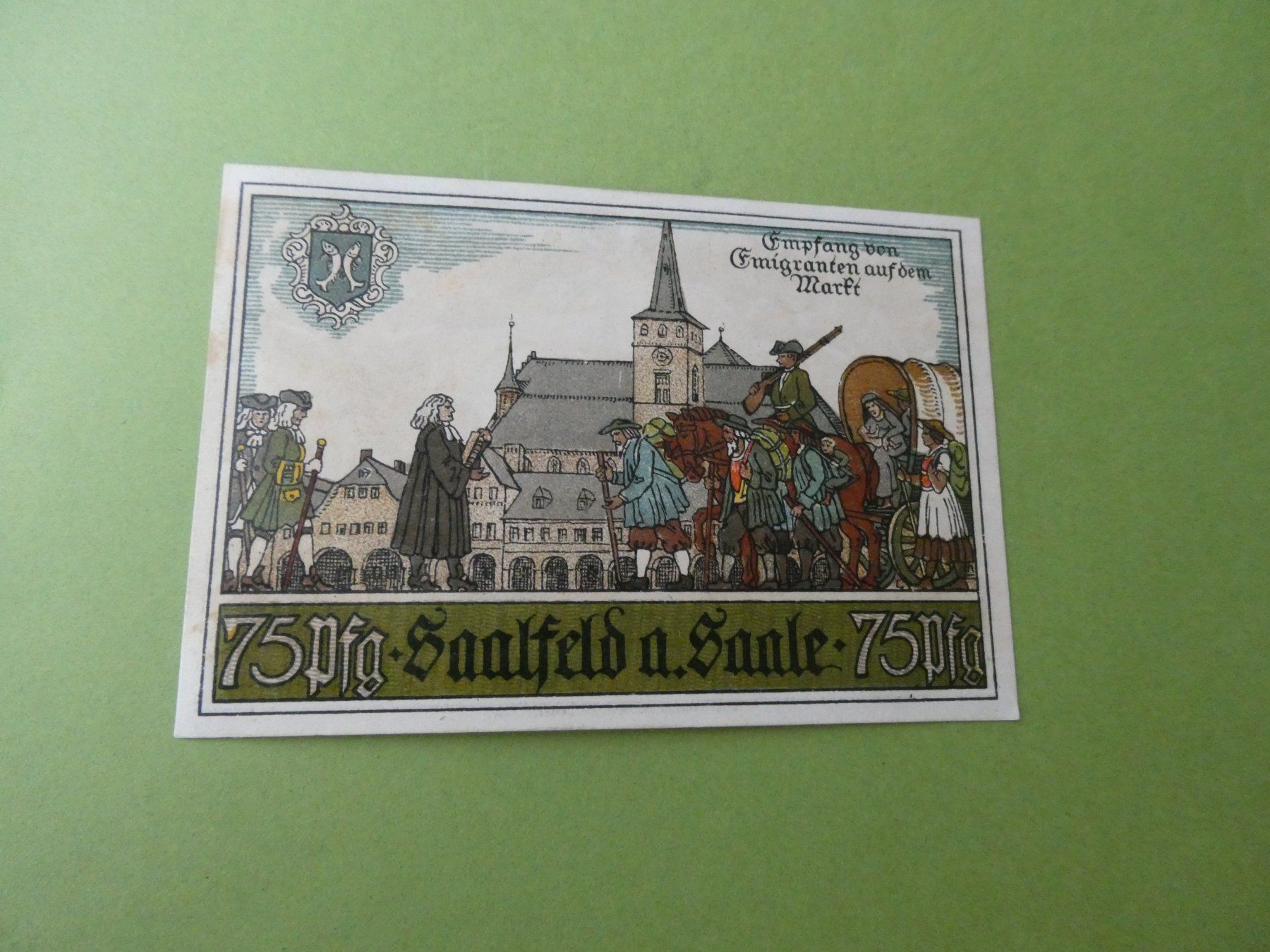 Billets de banque: Dt. Reich,  Saalfeld - Notgeldschein – D'occasion à Hinterforst par Rohusri 1