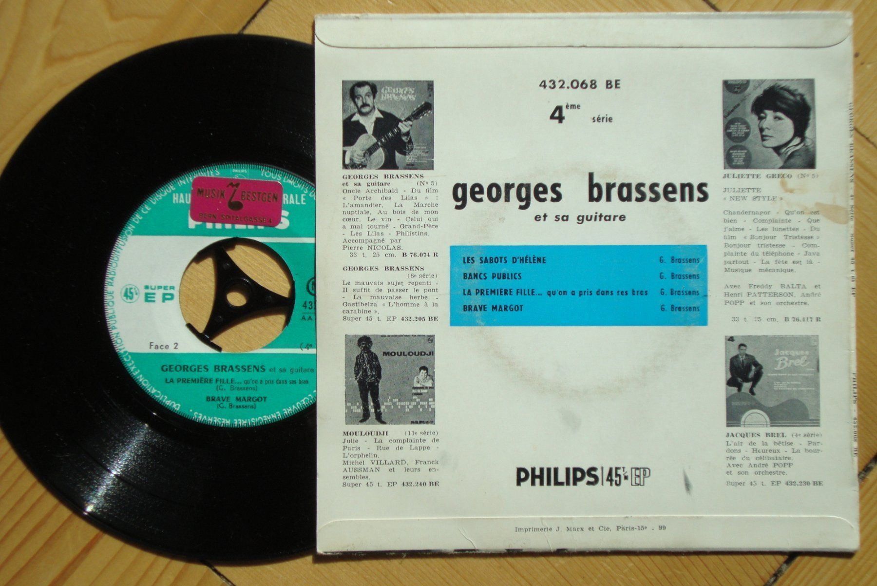 Dischi in vinile: GEORGES BRASSENS - BANCS PUBLICS - EP – Usato da Bern venduto da Uli_10_11 1