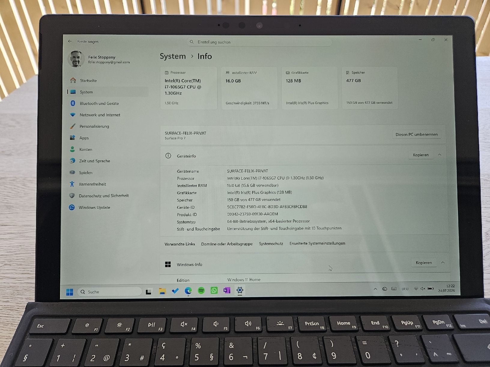 Microsoft Notebooks: Surface Pro 7 – Gebraucht aus Uesslingen von Swissflix 1