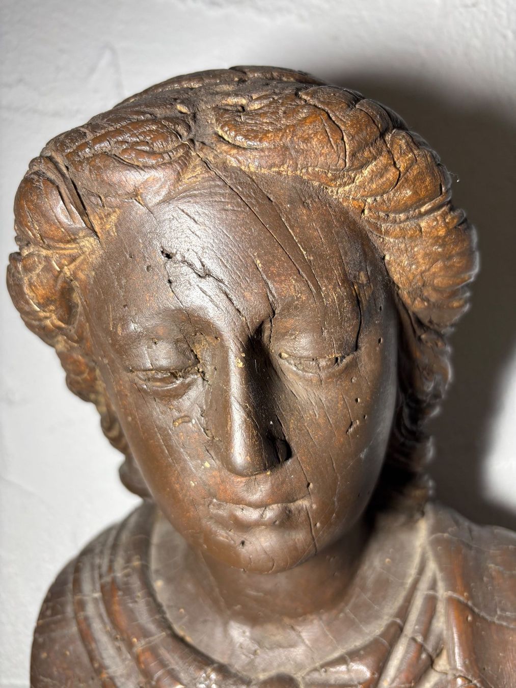 Sculture & Statue: Madonna geschnitzte Frauenfigur Holz antik – Usato da Hinwil venduto da DaniBachman 1