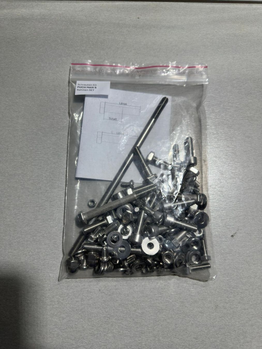 Puch Parti ricambio per ciclomotori: PUCH MAXI S INOX Schrauben SET Rahmen – Nuovo (secondo la descrizione) da Kirchleerau venduto da Toeffli_Schrauber