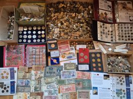 Gigantische Münzensammlung - über 25 Kg. Gesamtgewicht!