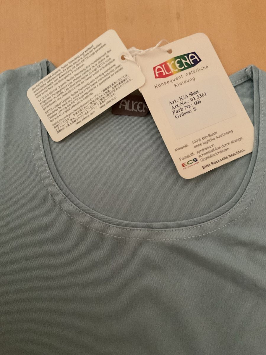 T-Shirts: Alkena Rundhals 100% Seide Tshirt S – Neu (gemäss Beschreibung) aus Wil ZH von RiccardaWegmann 7