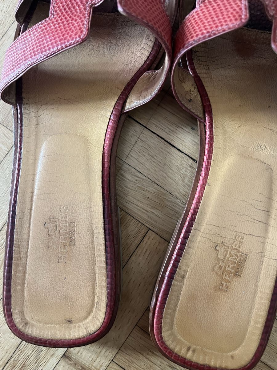 Hermès Chaussures hommes: Hermes Oran sandals lizard – D'occasion à Lugano par Vintage.Mood 2