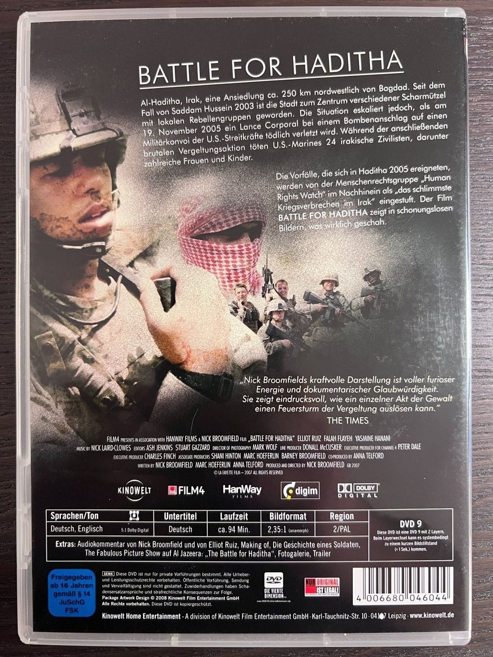 Tutti i DVDs: Battle for Haditha – Usato da Zürich venduto da FilmFreunde 1