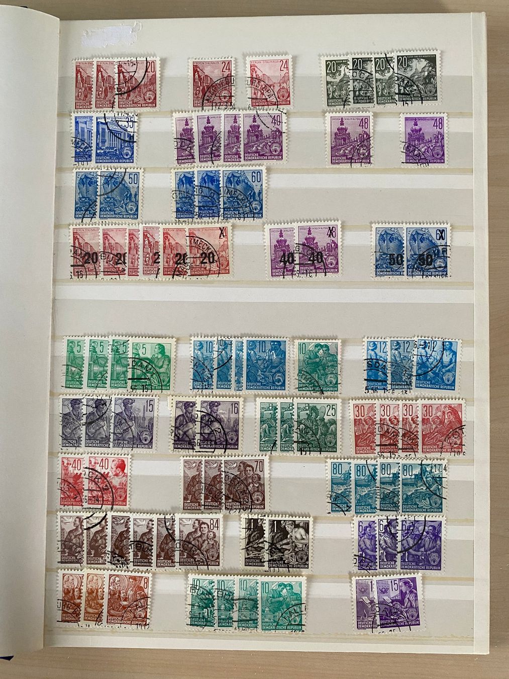 Alle Briefmarken: DDR Sammlung – Gebraucht aus Luterbach von dorohase