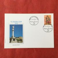 1992 Philswiss Europa mit Nr 827 Amerika Stempel Ligornetto
