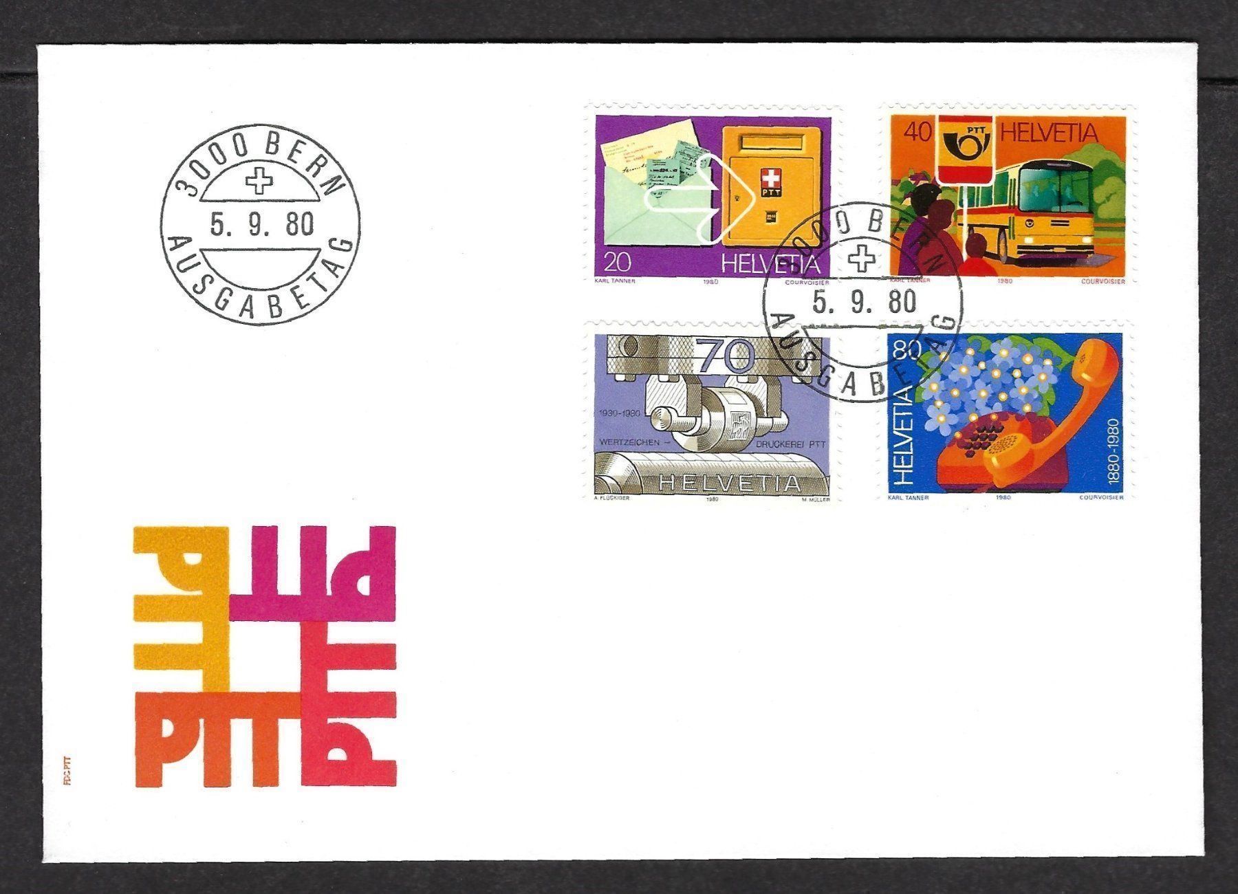 Tutti i francobolli: PTT 1980, Ersttagsbrief – Usato da Luzern venduto da Einh0rn