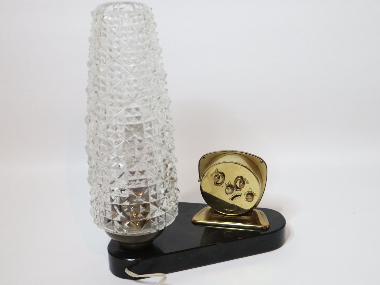 Stand- & Wanduhren: Antike Nachttischlampe mit Wecker Vintage – Gebraucht aus Eschenbach SG von Astalavista 5