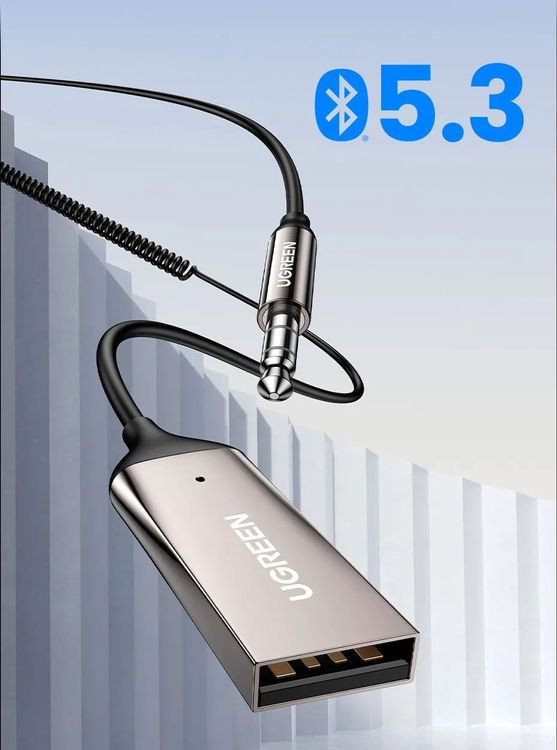 UGREEN Auto Bluetooth Aux Adapter Drahtloser Empfänger USB