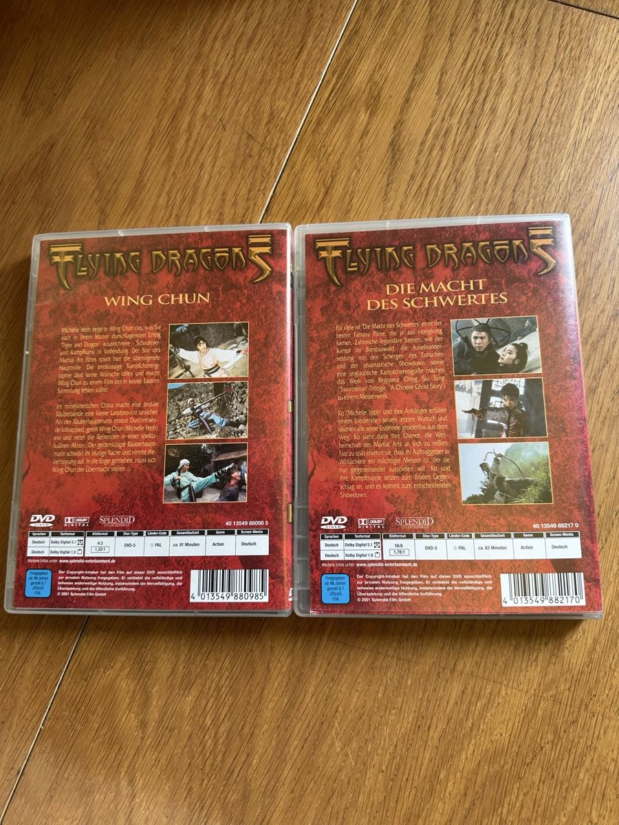Tutti i DVDs: Flying Dragon, Wing chun, die Macht des Schwertes DVD ￼ – Usato da Benken ZH venduto da Audi-erich 1