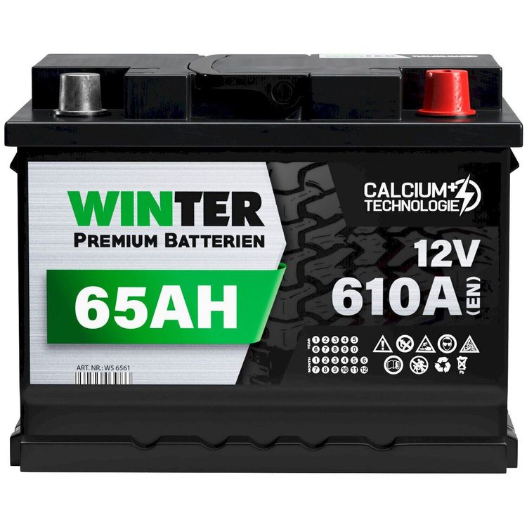 WINTER Autobatterie 65Ah 12V